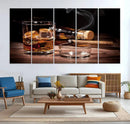 Elegant Whiskey Art Canvas Print Whiskey Printing Cuban