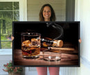 Elegant Whiskey Art Canvas Print Whiskey Printing Cuban