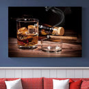 Elegant Whiskey Art Canvas Print Whiskey Printing Cuban