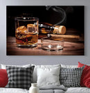 Elegant Whiskey Art Canvas Print Whiskey Printing Cuban