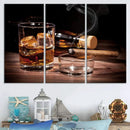 Elegant Whiskey Art Canvas Print Whiskey Printing Cuban