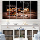 Elegant Whiskey Art Canvas Print Whiskey Printing Cuban