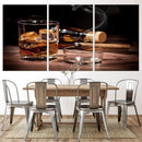 Elegant Whiskey Art Canvas Print Whiskey Printing Cuban