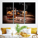 Elegant Whiskey Art Canvas Print Whiskey Printing Cuban