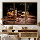 Elegant Whiskey Art Canvas Print Whiskey Printing Cuban