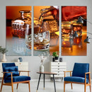 Elegant Whiskey Canvas Wall Art Print Scotch Art Bourbon Art