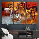Elegant Whiskey Canvas Wall Art Print Scotch Art Bourbon Art