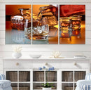 Elegant Whiskey Canvas Wall Art Print Scotch Art Bourbon Art