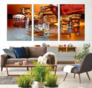 Elegant Whiskey Canvas Wall Art Print Scotch Art Bourbon Art