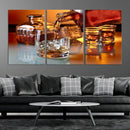 Elegant Whiskey Canvas Wall Art Print Scotch Art Bourbon Art
