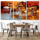 Elegant Whiskey Canvas Wall Art Print Scotch Art Bourbon Art