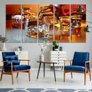Elegant Whiskey Canvas Wall Art Print Scotch Art Bourbon Art