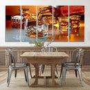 Elegant Whiskey Canvas Wall Art Print Scotch Art Bourbon Art