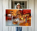 Elegant Whiskey Canvas Wall Art Print Scotch Art Bourbon Art