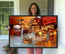 Elegant Whiskey Canvas Wall Art Print Scotch Art Bourbon Art