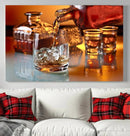 Elegant Whiskey Canvas Wall Art Print Scotch Art Bourbon Art