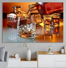 Elegant Whiskey Canvas Wall Art Print Scotch Art Bourbon Art