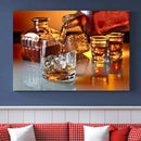 Elegant Whiskey Canvas Wall Art Print Scotch Art Bourbon Art