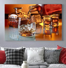 Elegant Whiskey Canvas Wall Art Print Scotch Art Bourbon Art
