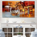 Elegant Whiskey Canvas Wall Art Print Scotch Art Bourbon Art