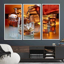 Elegant Whiskey Canvas Wall Art Print Scotch Art Bourbon Art