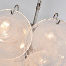 Elegant White Murano Disc Chandelier