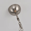 Elegant White Murano Disc Chandelier