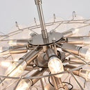 Elegant White Murano Disc Chandelier