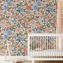 Vintage Liberty Style Elegant Flowers Wallpaper