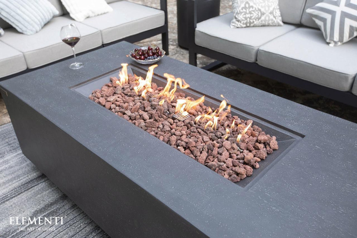 Elementi Andes Fire Table - Dark Gray, photo 4 of 13