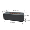 Elementi Andes Fire Table - Dark Gray