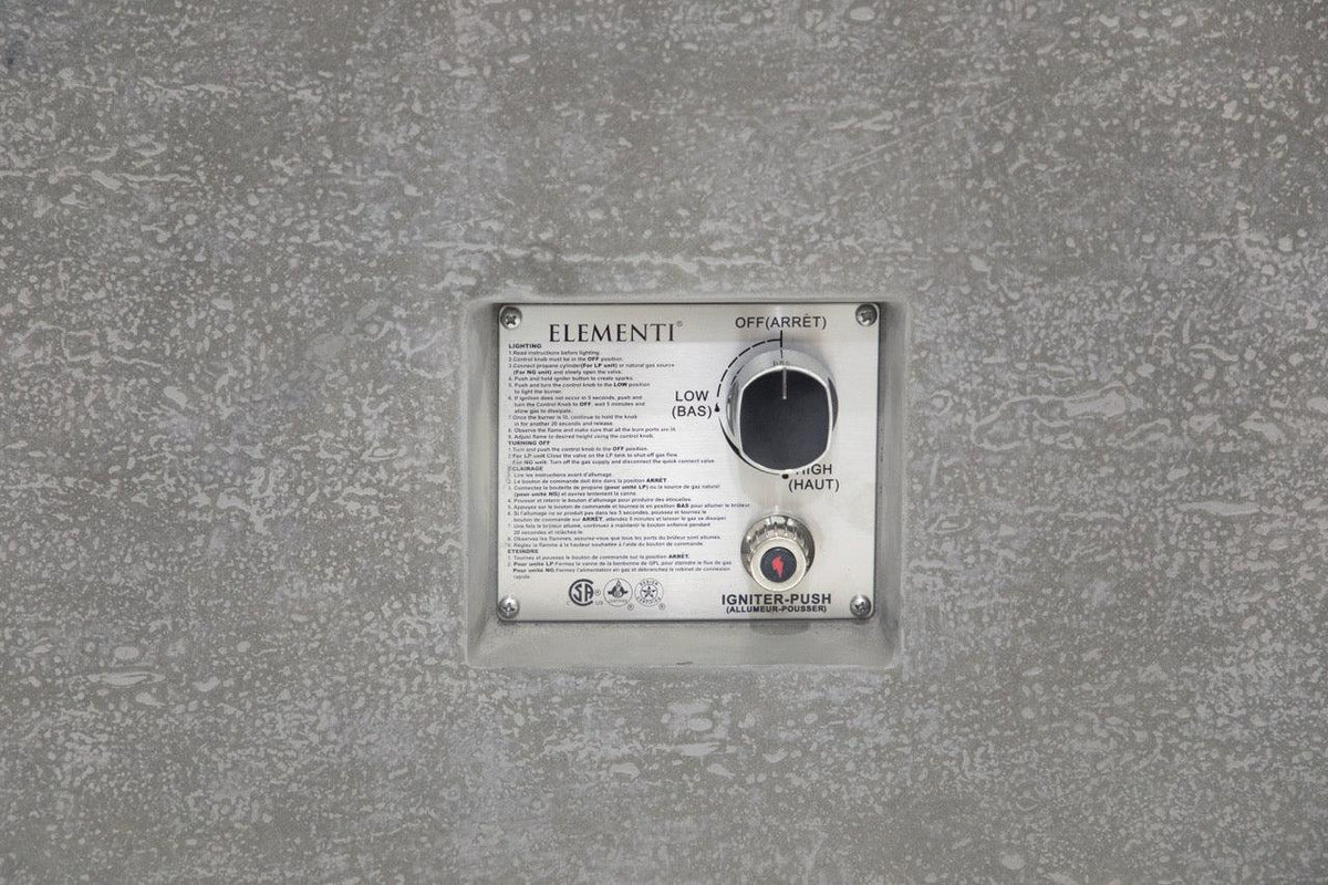 Elementi Andes Fire Table - Light Gray, photo 13 of 13