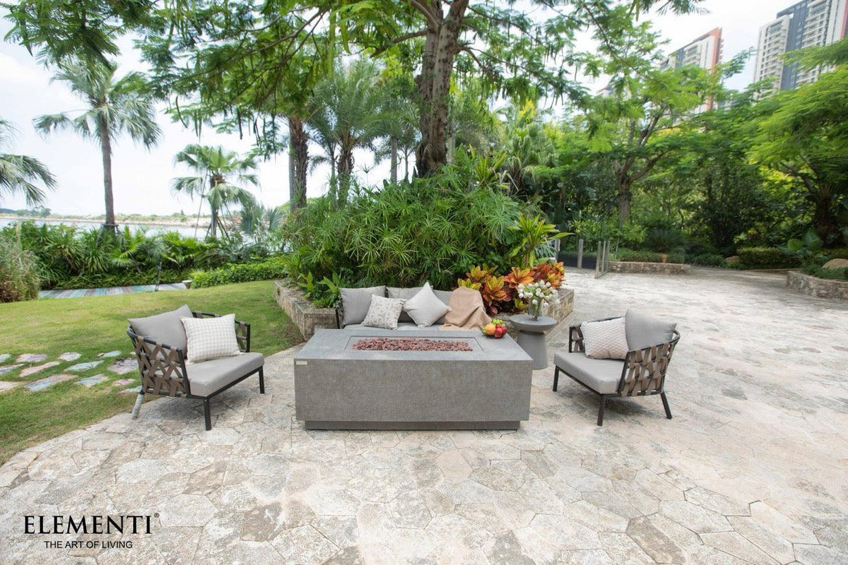 Elementi Andes Fire Table - Light Gray, photo 4 of 13