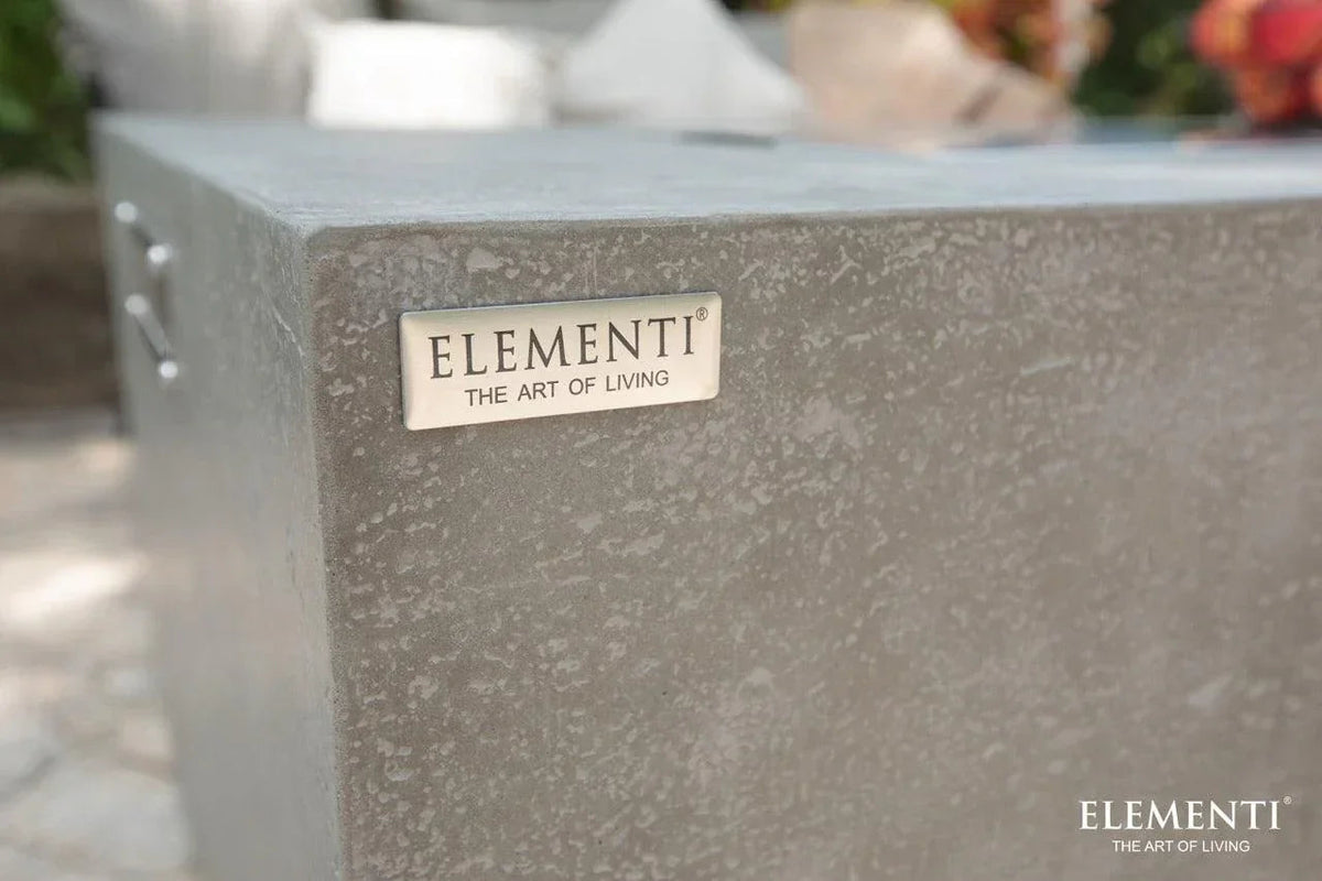 Elementi Andes Fire Table - Light Gray, photo 5 of 13