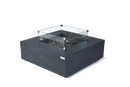 Elementi Plus Roraima 40" Square Slate Black Concrete Natural Gas Fire Table