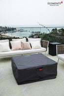 Elementi Plus Roraima 40" Square Slate Black Concrete Natural Gas Fire Table