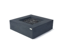 Elementi Plus Roraima 40" Square Slate Black Concrete Natural Gas Fire Table