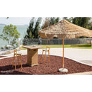 Elementi Rova 34" Redwood Concrete Propane Bar Table
