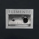 Elementi Plus Sofia 40" Marble Porcelain Fire Table - Bulgaria Black