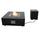 Elementi Plus Sofia 40" Marble Porcelain Fire Table - Bulgaria Black