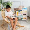 Elena Kids Montessori Bookshelf - White by MOMIJI US LLC