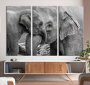 Elephant Family Wall Art Canvas Print by MyGreatCanvas | Canvas Wall Art Prints | Photo Prints & Wall Decor