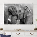 Elephant Family Wall Art Canvas Print