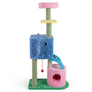 Elephant Themed Cat Tree for Adult Cats Multi-level Kitty Tower with 2 Condos by LJGDeals