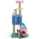 Elephant Themed Cat Tree for Adult Cats Multi-level Kitty Tower with 2 Condos by LJGDeals