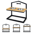 5 Heights Elevated Pet Feeder with 2 Detachable Stainless Steel Bowl by LJGDeals