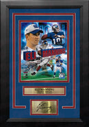 Eli Manning New York Giants 8" x 10" Framed Football Collage Photo with Engraved Autograph by Dynasty Sports & Framing