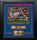 Eli Manning Super Bowl XLII Sack Escape New York Giants 8x10 Framed Photo with Engraved Autograph by Dynasty Sports & Framing