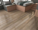 Elysian Wirebrushed Engineered Hardwood 7.5x0.5 inch Mojave Fog TRPEH-EEOMF bedroom bed product shot
