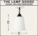 Embossed White Tin Ceiling Light